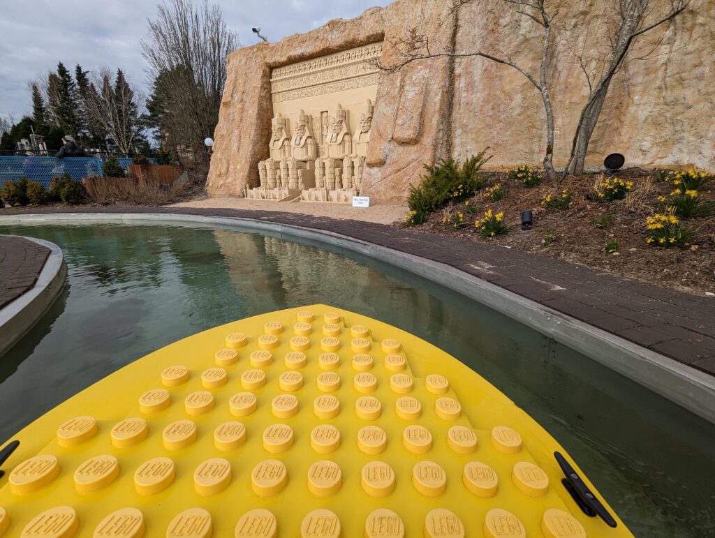 View from the LEGO boat ride at LEGOLAND Billund