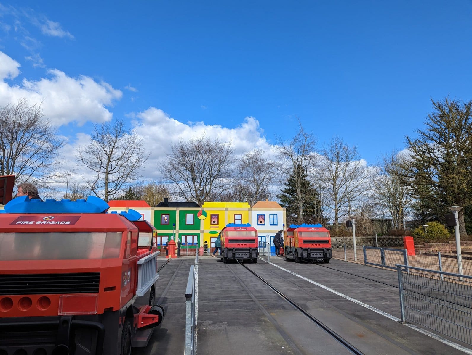 view of the Fire Brigade ride at LEGOLAND Billund