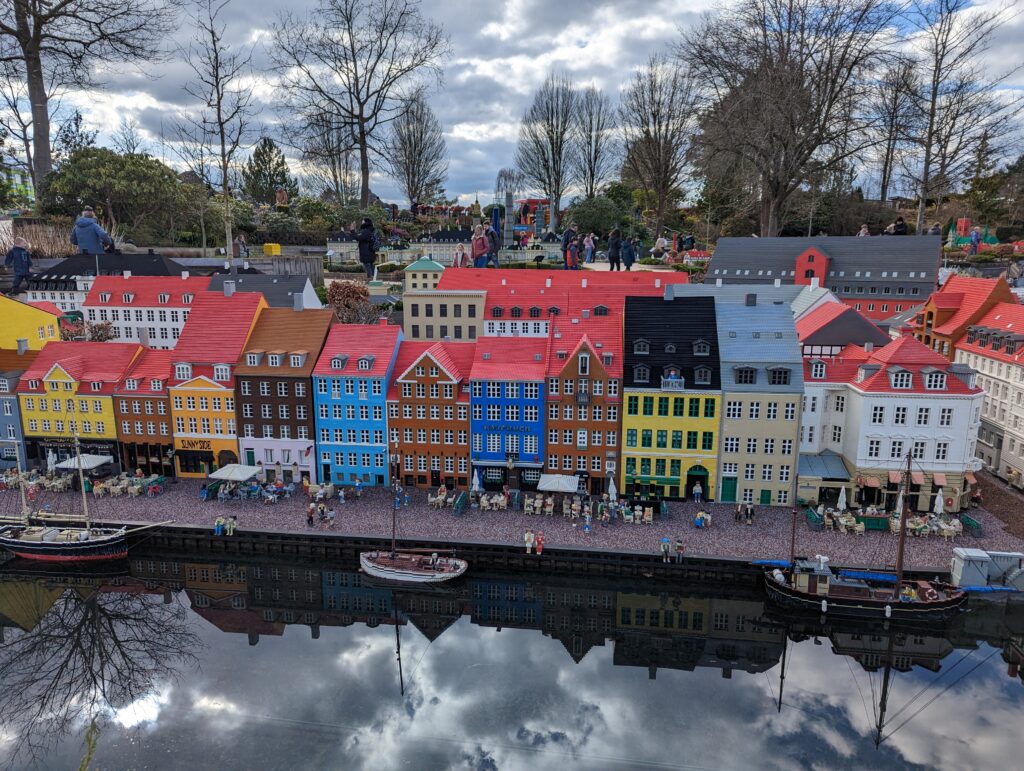 View of the model village at LEGOLAND Billund