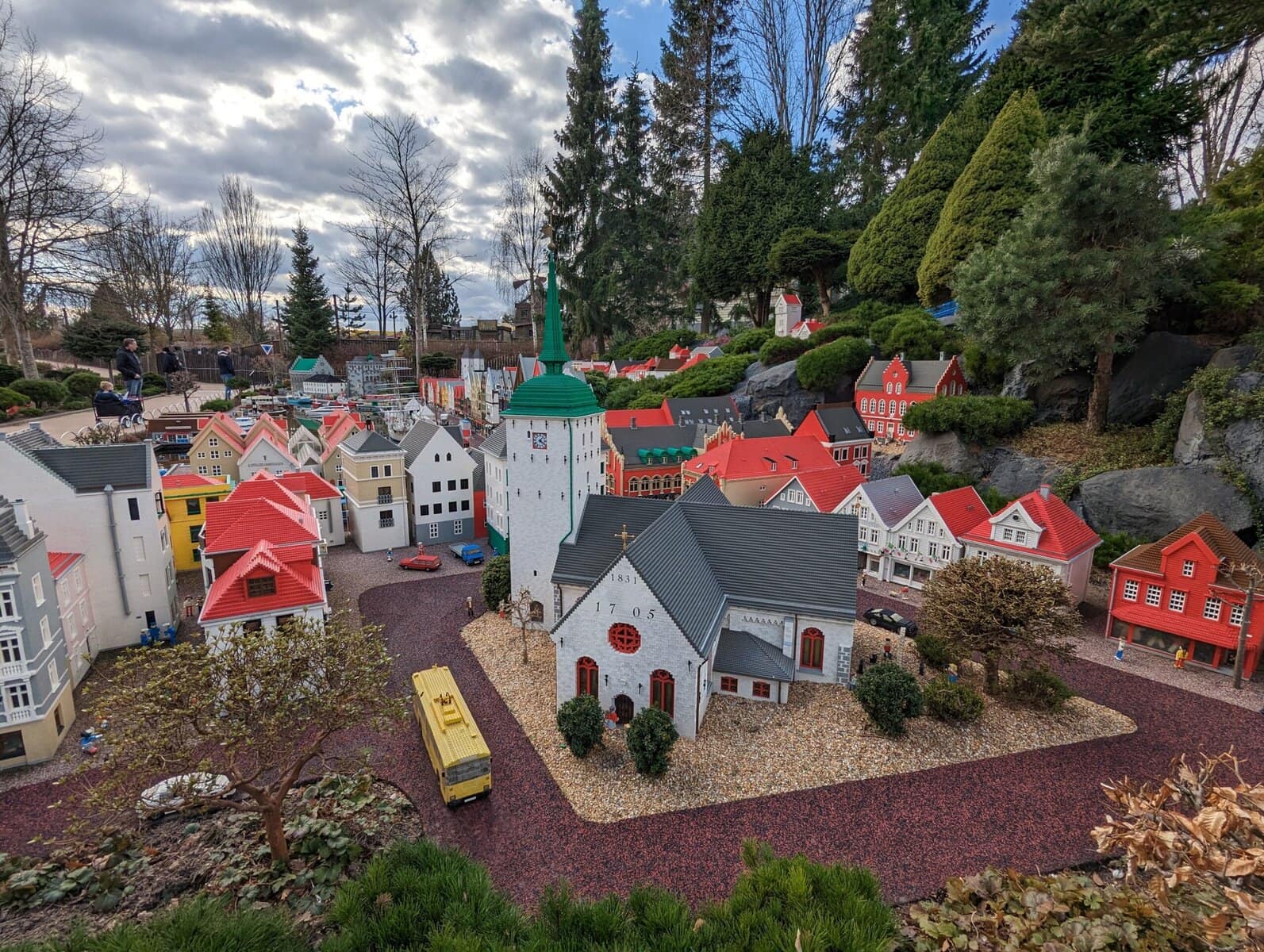 View of the model village at LEGOLAND Billund