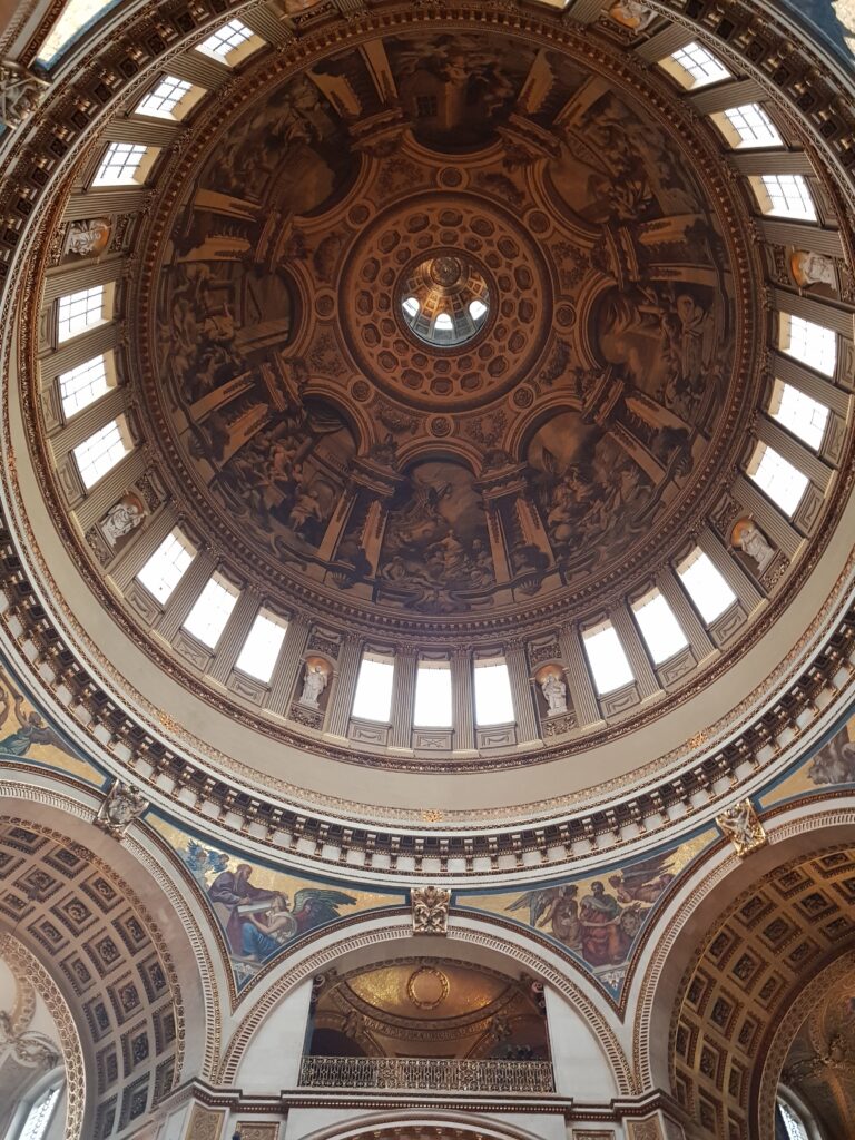 View of the inside of St Paul's Cathedral London