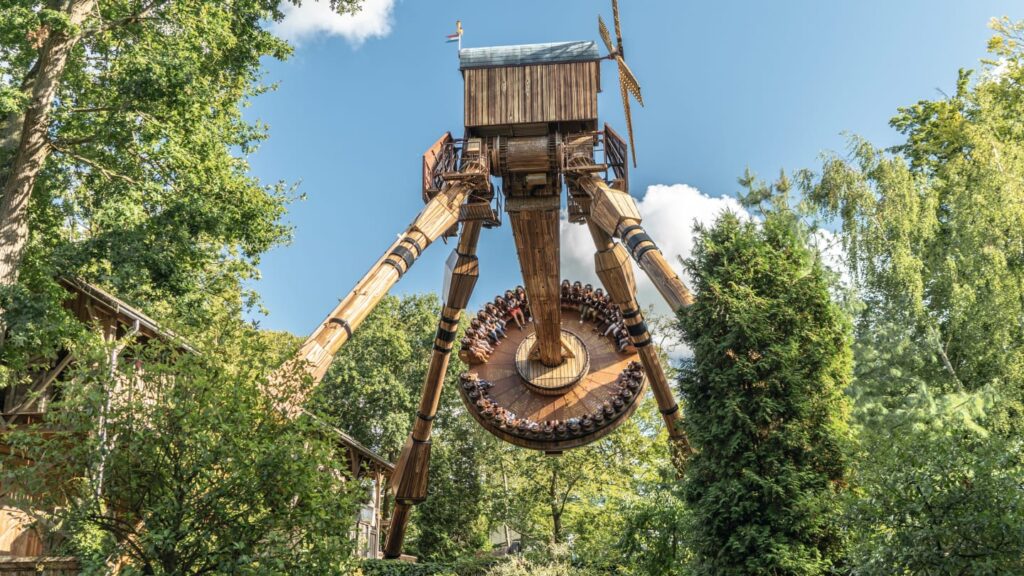 A ride at Duinrell theme Park Netherlands