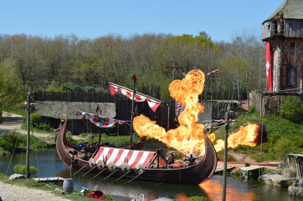 One of the many great re-enactments at Puy Du Fou France