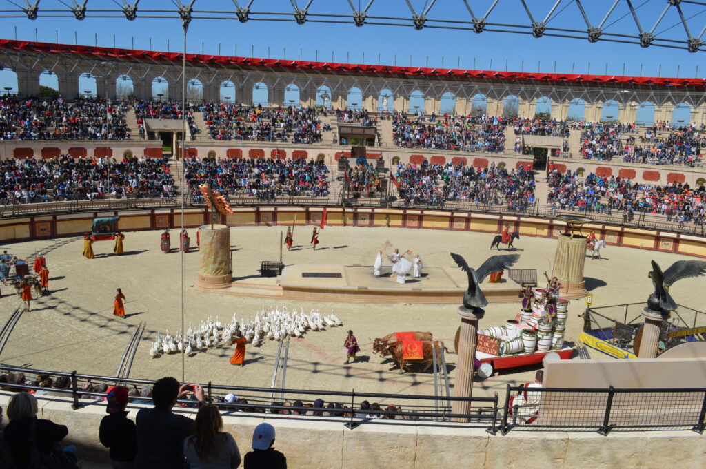One of the many great re-enactments at Puy Du Fou France