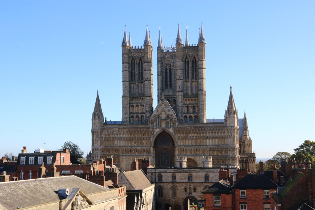 View of the outside of Lincoln Cathedral