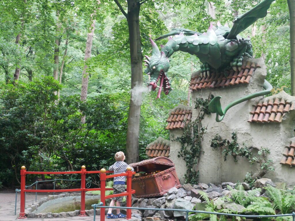 The Fairytale Forest at Efteling - smoke breathing dragon