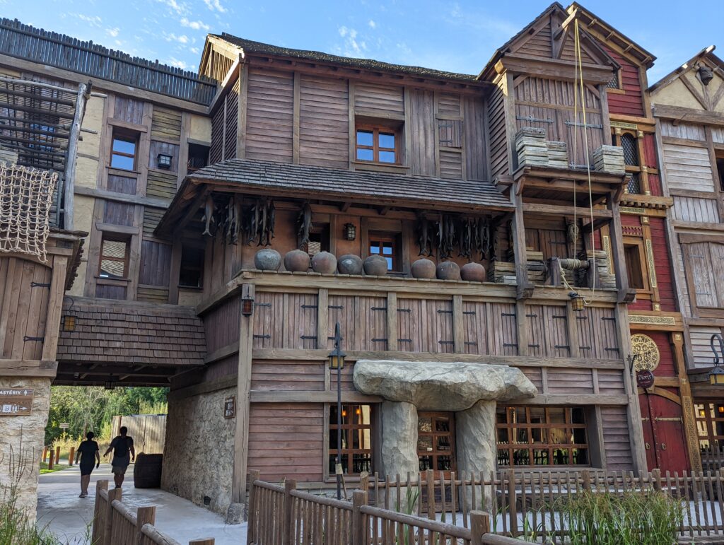 View of Les Quais de Lutèce hotel at Parc Asterix
