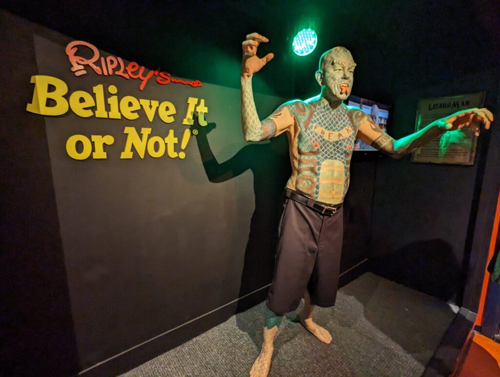 An exhibition in Ripleys believe it or not Copenhagen