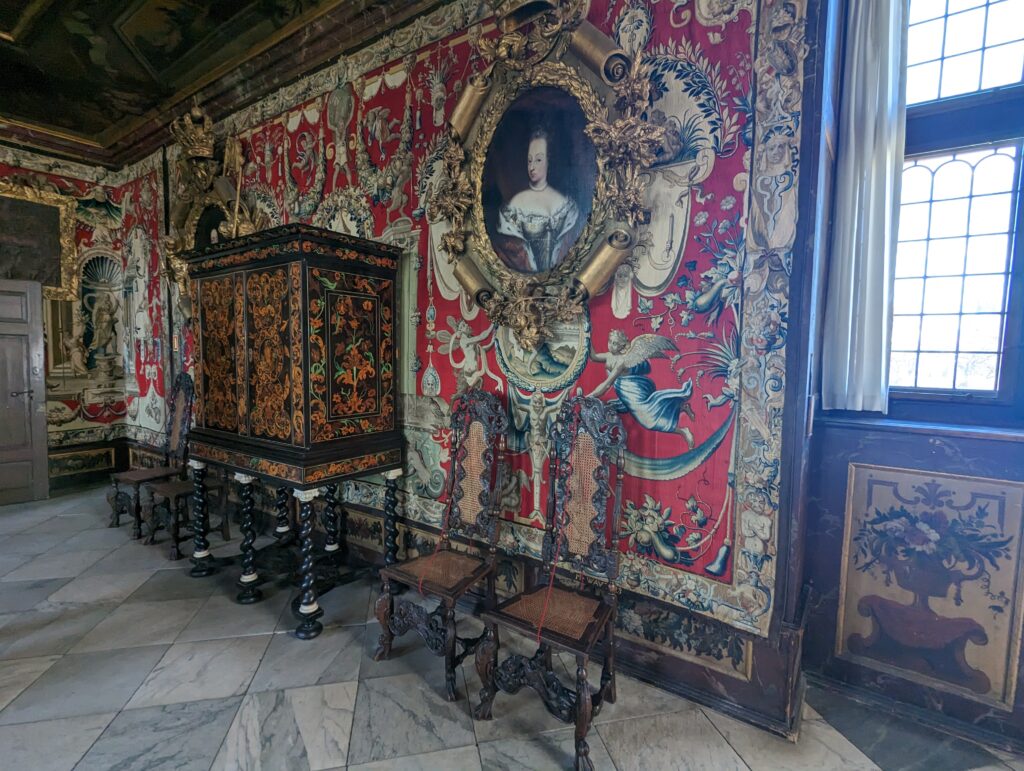 Inside Rosenborg Castle in Copenhagen