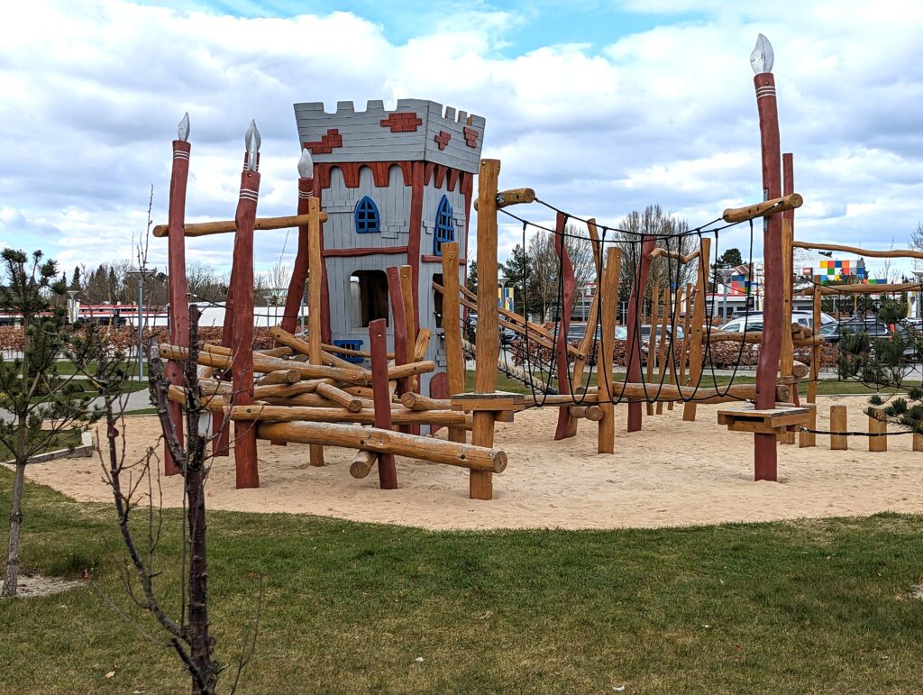 outdoor play area at the castle hotel Billund Legoland