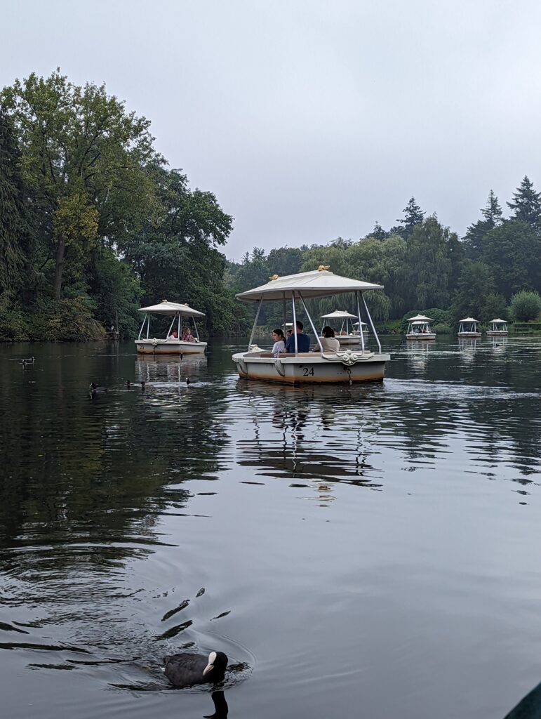 Gondola boats on the Gondoletta ride at Efteling