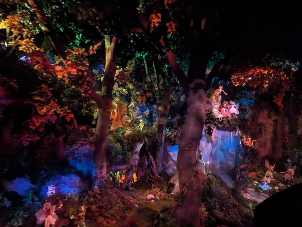 View from inside Droomvlucht ride at Efteling