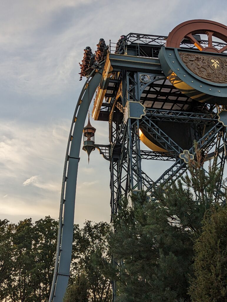 View of the Baron 1898 coaster at Efteling