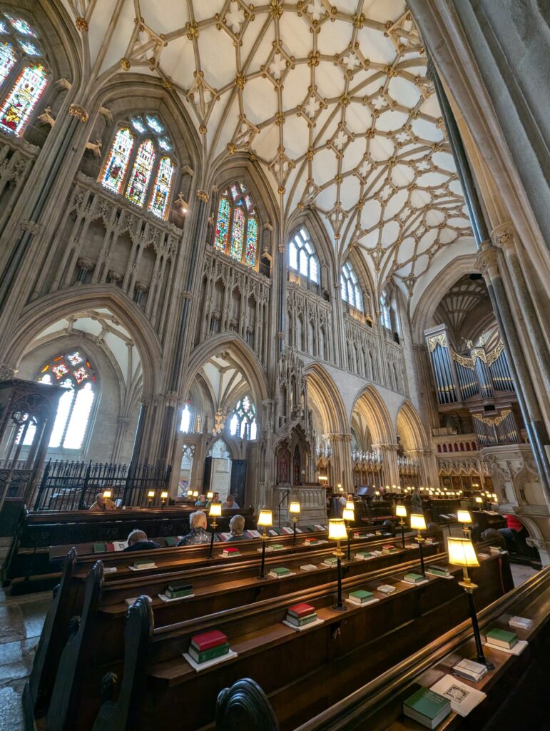 View of the inside of Wells Cathedral
