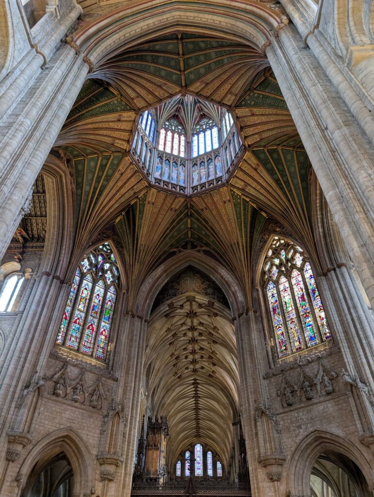 View of the inside of Ely Cathedral in Cambridgeshire