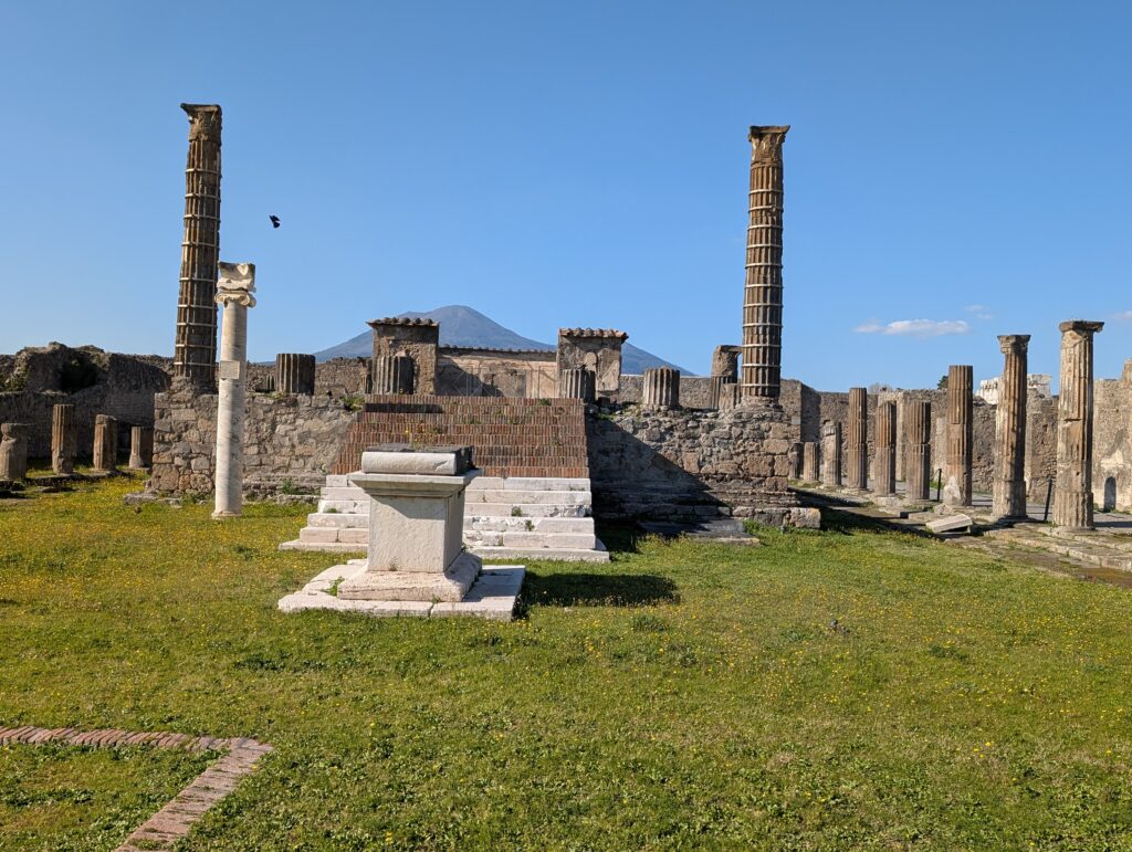 View of the ruins in Pompeii, Italy