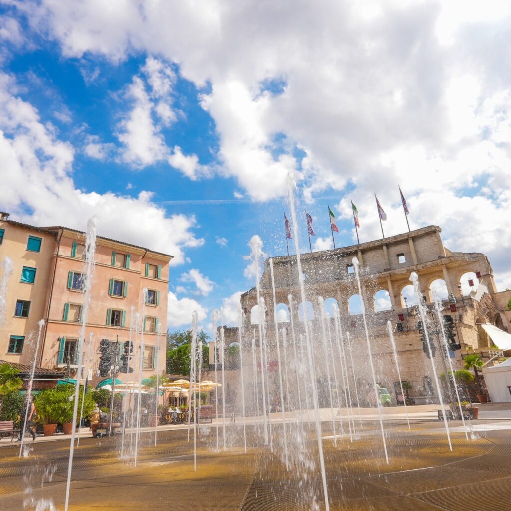 View of some of the accommodation options at Europa Park in Germany