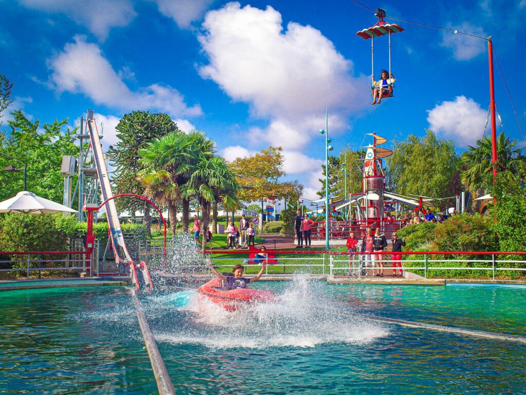 Kids water activities and play areas at Futuroscope France