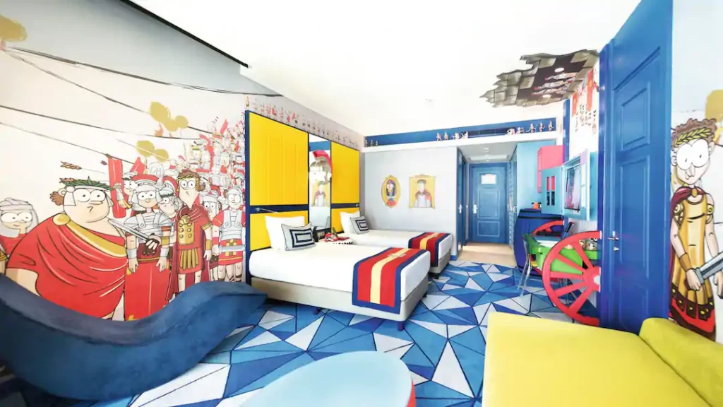 Themed bedroom in the Land of Legends Hotel Turkey