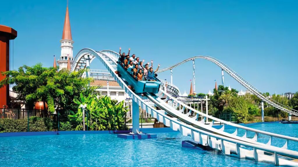 Water ride in the Land of Legends theme park