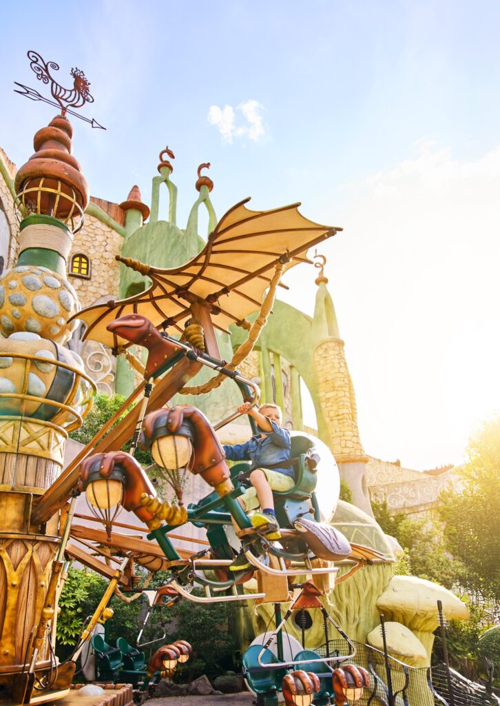 One of the family-friendly rides at Phantasialand Germany