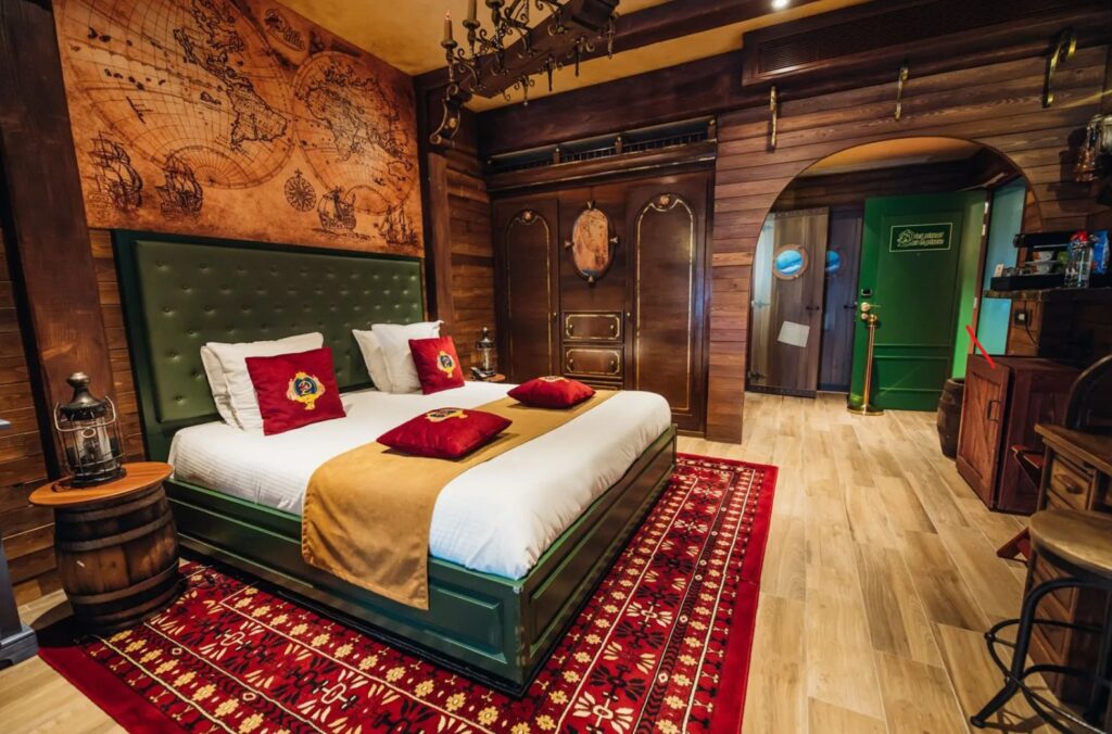 One of the suites at the hotel in Plopsaland Belgium