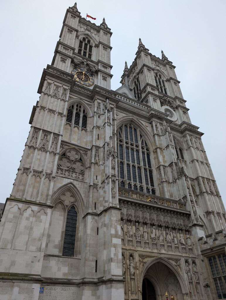 View of the outside of Westminster Abbey