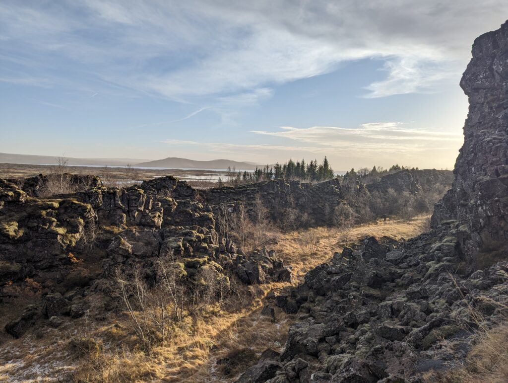 Another-worldly landscape in Þingvellir National Park