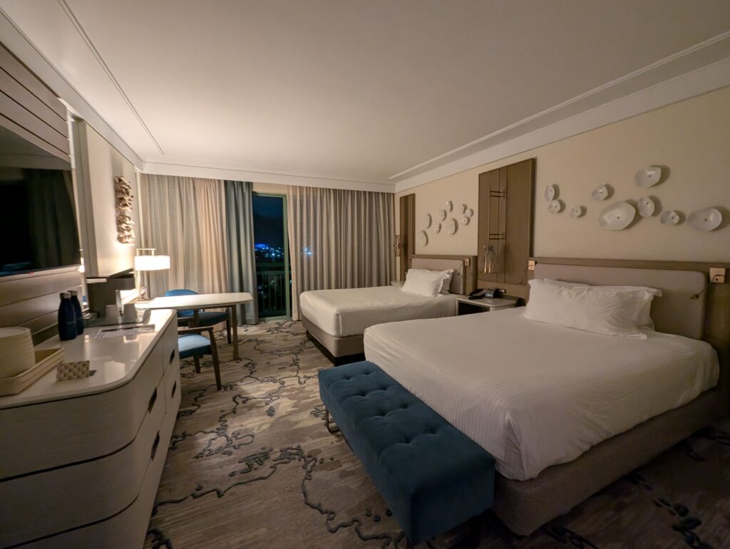 Double queen harbour view room at the Royal Atlantis