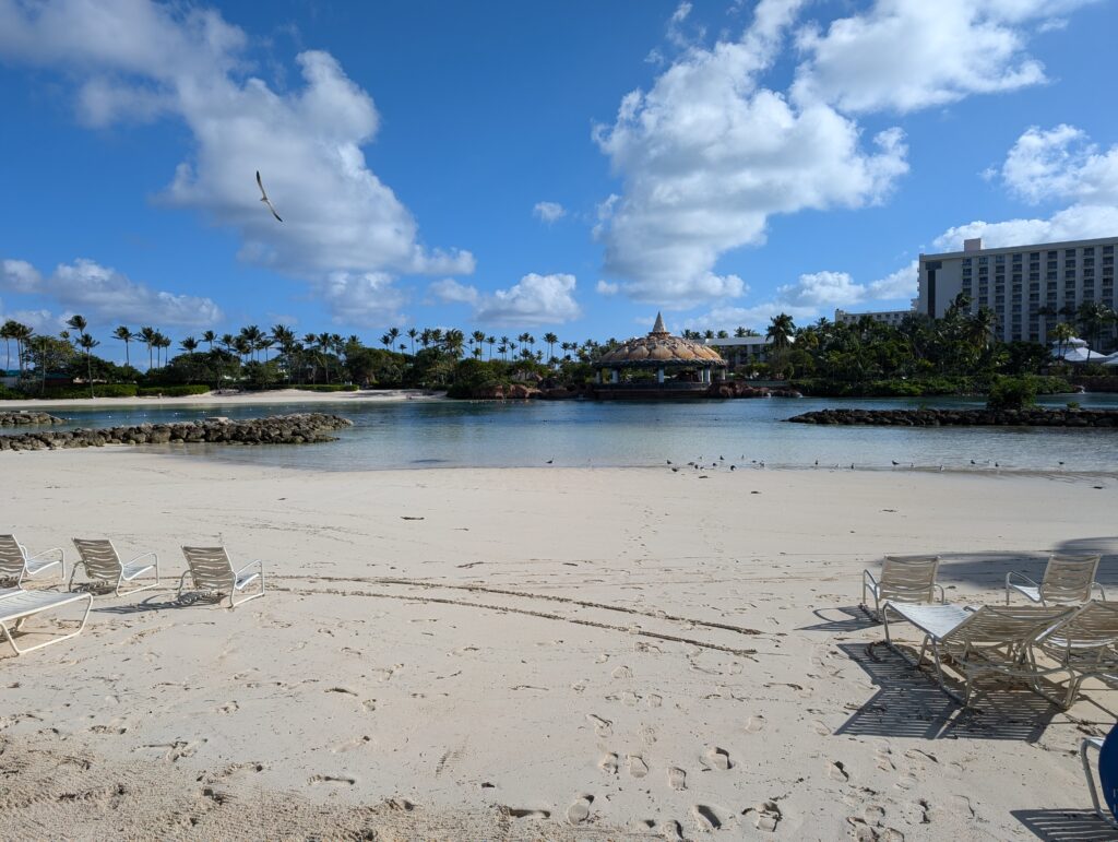 Inland beach view at the Atlantis Bahamas