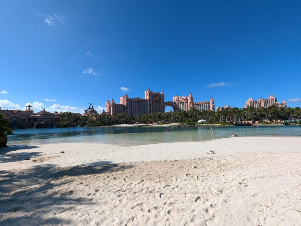 Inland beach view at the Atlantis Bahamas
