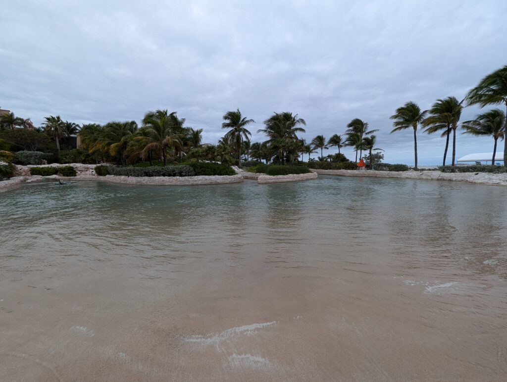 One of the access points of the River Rapids at Atlantis Bahamas