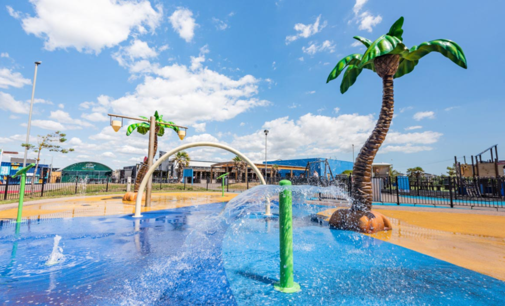 Outdoor splash area at Camber Sands Park Dean