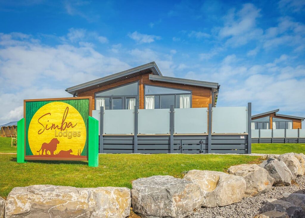One of the lodges at Folly Farm