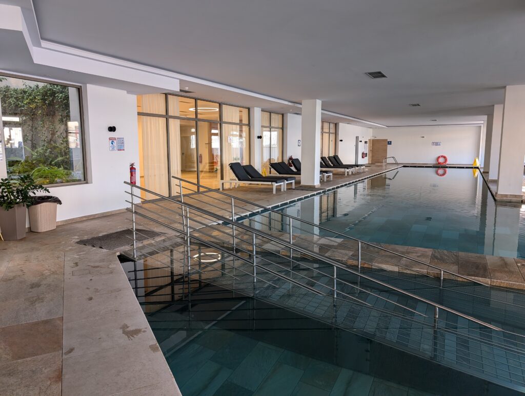 Indoor pool at the Kiani Beach club resort