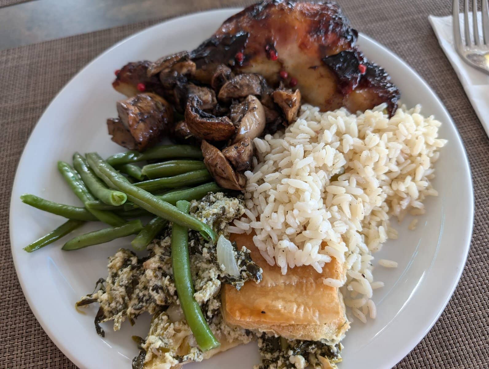 food at the Kiani Beach Resort