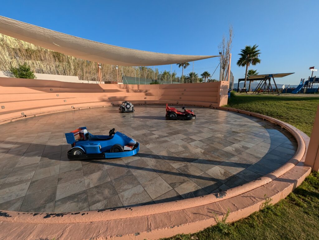 electric karts at the Kiani Beach Resort
