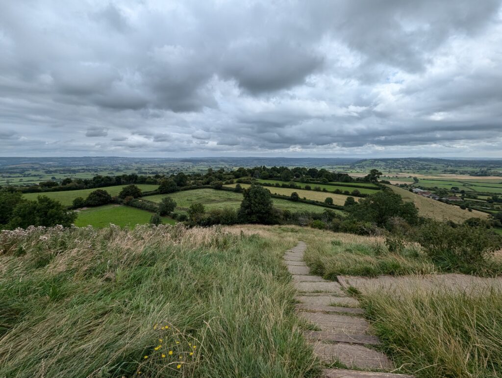Glastonbury Tor view from the top