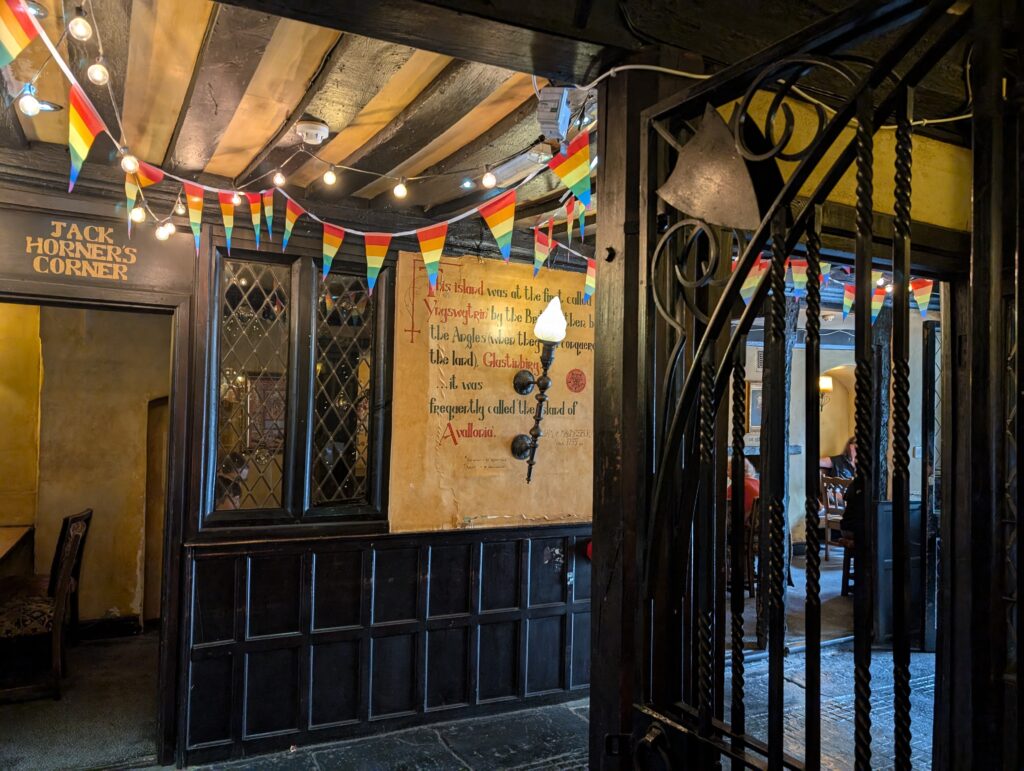 George & Pilgrims Glastonbury the coaching inn with stable area